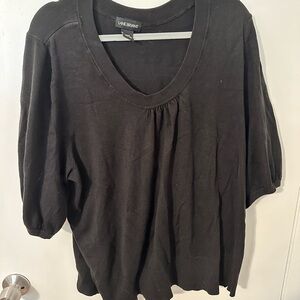 Lane Bryant Black Scoop Neck Sweater